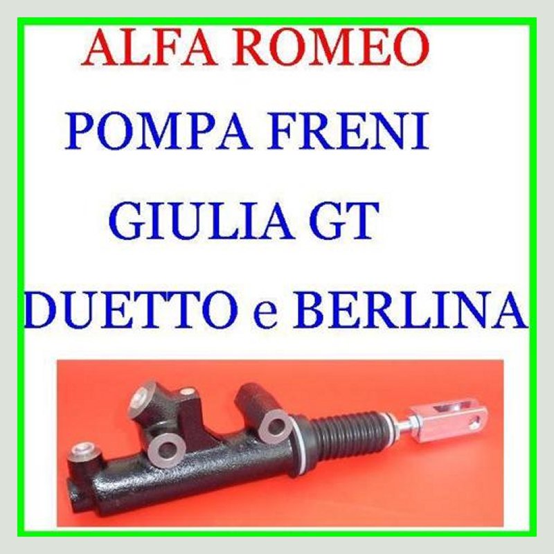 pompa pompetta freno freni nuova alfa romeo duetto gt giulia berlina pedale pedali pedaliera basso bassa