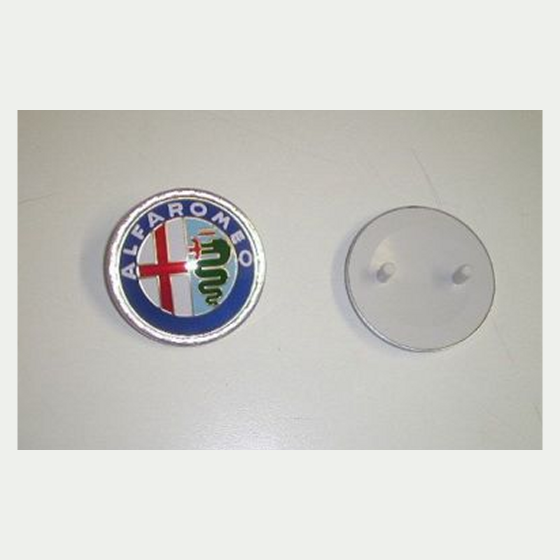 stemma fregio logo emblema marchio alfa romeo plastica rotondo