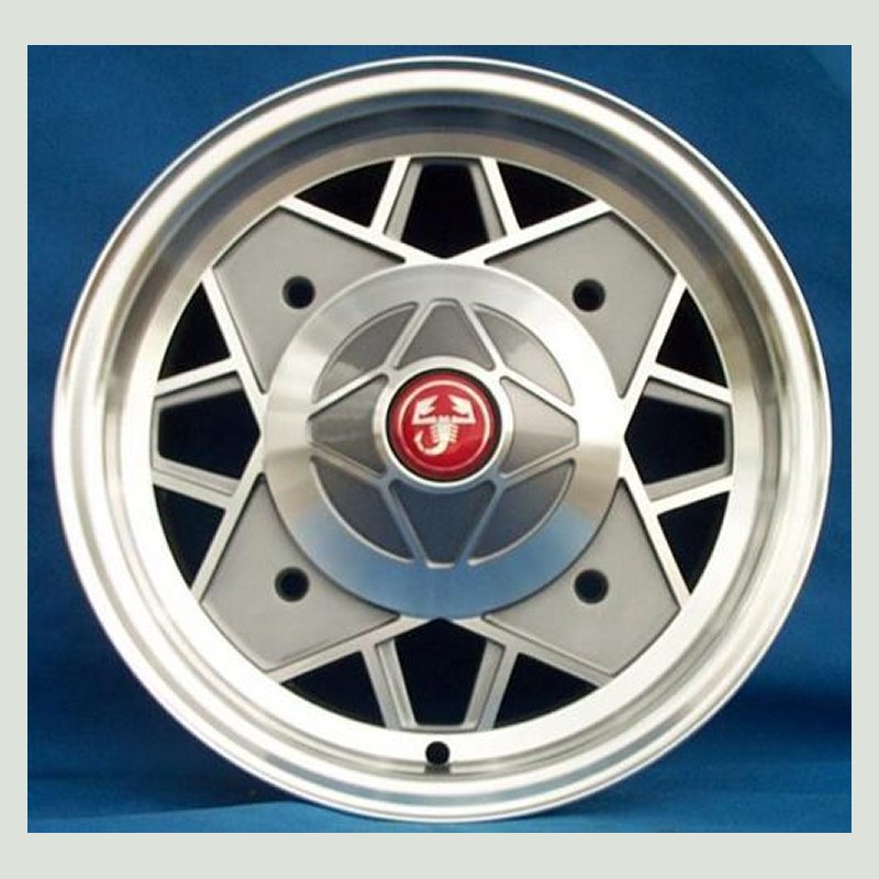 cerchi cerchio cerchioni cerchione kit set serie fiat 500 alluminio 5 x 12 per wheels grigio grigi wheel