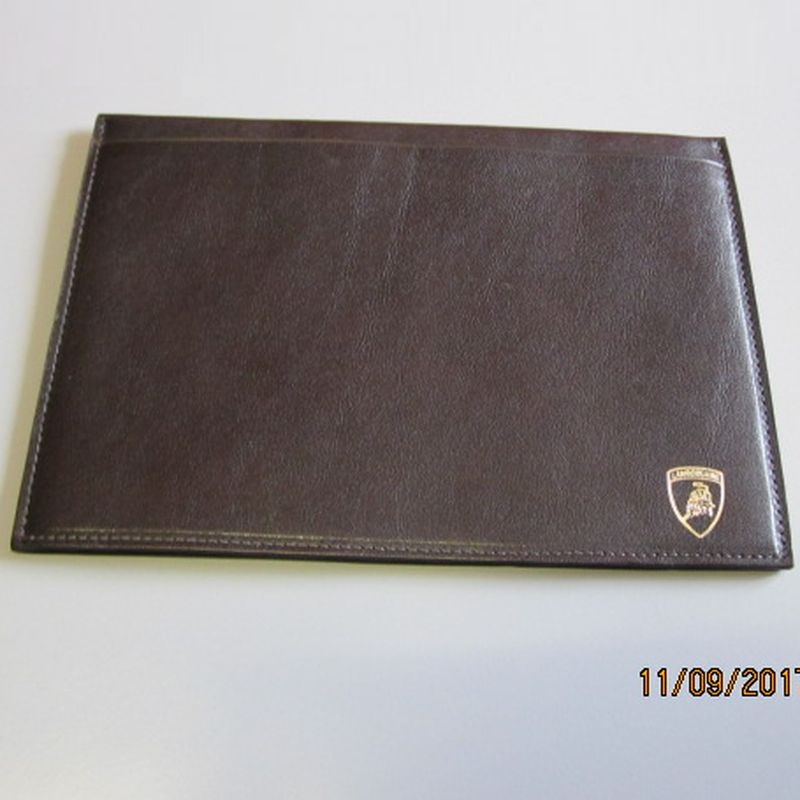 Lamborghini Document Wallet Holder porta documenti portadocumenti pelle leather  borsa